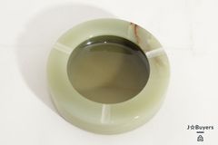 レトロ】オニキス 灰皿 小物入れ 西洋風 インテリア 喫煙グッズ 天然石