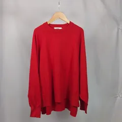 AZUL BY MOUSSY　アズールバイマウジー　クルーネック　ニット　プルオーバー　レッド　Fサイズ