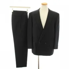 コムデギャルソンオムドゥ COMME des GARCONS HOMME DEUX AD1995 90’s スーツ セットアップ 上下 テーラードジャケット ダブル M パンツ スラックス チェック柄 ヴィンテージ S 黒 ブラック /YT