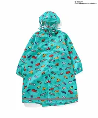 TOMICA×BREEZE レインコート　BREEZE J163926　ターコイズブルー