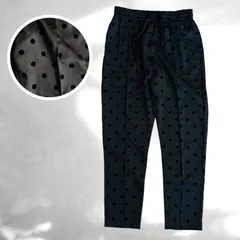 【新品】黒ドット柄　パンツ