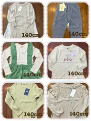 【全品タグ付き】140　まとめ売り　キッズ服　春　秋　女の子　6点セット　ブランシェス他