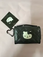 ハローキティ キルティング カードウォレット(ブラック)