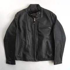 【美品/ビッグサイズ】SCHOTT【641/シングルライダースジャケット】46 ボアライナー付き レザー アメリカ製 ショット 26010253