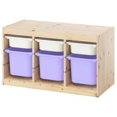 イケア ピンクBOX6個 トロファスト TROFAST 子供部屋ラック IKEA
