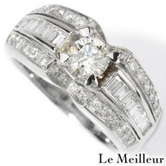 ジュエリーマキ ピンキーリング 指輪 ダイヤモンド 0.43ct K9 4号 MAKI