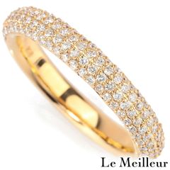 ジュエリーマキ ピンキーリング 指輪 ダイヤモンド 0.43ct K9 4号 MAKI