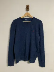 XL ポロ ラルフローレン シルク カシミア ケーブル ニット/PTB2