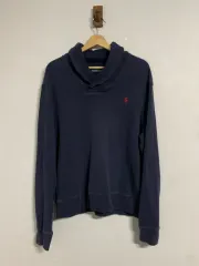 L ポロ ラルフローレン コットン ショールカラー ニット /PTB2