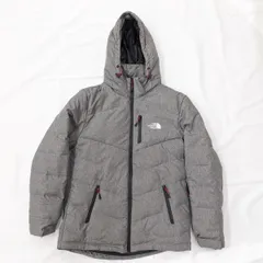 良品！THE NORTH FACE/ノースフェイス ダウンジャケット Lサイズ フード グレー