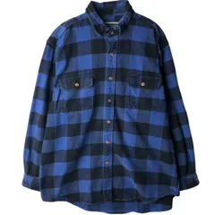 古着 フィールドストリームアンドストリーム FIELD & STREAM バッファローチェック 長袖 ヘビーネルチェックシャツ/eaa613225