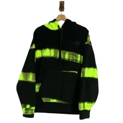 THE NORTH FACE ザノースフェイス 白 ラベル バイカラー フリース フードTシャツ L