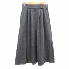 ルノンキュール Lugnoncure フレアスカート ロング F チャコールグレー /YK