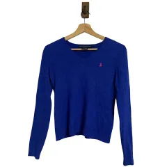 ポロラルフローレン レディース メリノウール Vネックニット M /PTB2
