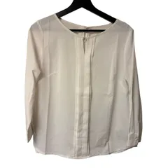 B085 ROPE' PICNIC（ロペピクニック）長袖ブラウス フロントタック ブラウス 38 ホワイト