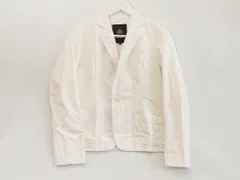 【215746】Drawer ドゥロワー  テーラードジャケット　春夏　コットン  ・36 オフホワイト