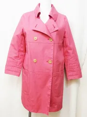 【162795】MACKINTOSH PHILOSOPHY マッキントッシュフィロソフィー  コットン　ステンカラーコート  36 ピンク