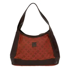 russet(ラシット) ハンドバッグ - ボルドー×ダークブラウン レザー