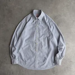 90s/BROOKS BROTHERS/ブルックスブラザーズ/BDシャツ/ボタンダウン/ブロード生地/ギンガムチェック/小格子柄/香港製/ホワイト×ブルー/jmaple