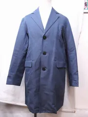 【170869】MACKINTOSH マッキントッシュ  英国製　麻×綿　ステンカラーコート メンズ  38 ライトブルー