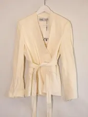 【217130】ZARA ザラ  カジュアルジャケット  XS ホワイト