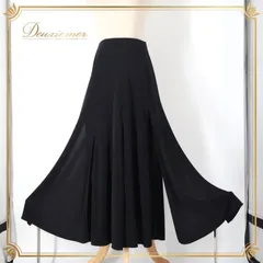 社交ダンス 衣装 スカート ブラック系 チャコット Chacott レッスン 練習 レッスンウェア 練習着 黒 無地 かわいい 華やか おしゃれ 上品 大人っぽい 軽やか ふんわり 日本製 スリット ペチコート 体型カバー 伸縮性 快適 脚長効果