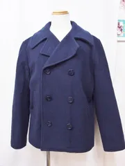 【174399】ALPHA INDUSTRIES アルファインダストリーズ  Pコート　ウール メンズ  M ネイビー