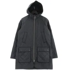 Barbour バブアー キルティングジャケット 1602099 HOODED POLAR QUILT SL 中綿ジャケット 裏フリース ブラック 黒 36  99000412