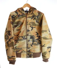 Carhartt カーハート カモフラージュ アクティブジャケット L Carhartt Quilted Flannel Lined Camo Active Jacket 迷彩 XL-TALL