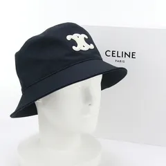 CELINE セリーヌ バケットハット トリオンフ CE93014 ハット/バケットハット【中古】 レディース