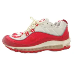 ナイキ NIKE エアマックス 98 スニーカー シューズ 640744-602 26.5cm 白 ホワイト 赤 レッド /JS