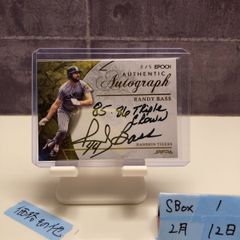 2021 Epoch JRFPA ランディバース Randy Bass 2/5 直筆サインカード