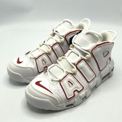 fe17 Nike Air More Uptempo ナイキ モアテン 白×赤 - メルカリ