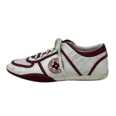 LOUIS VUITTON(ルイヴィトン) スニーカー 37 レディース - 白×ボルドー インソール取外し可/モノグラム柄/型押し加工/フラワー(花) レザー
