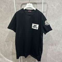 MONCLER モンクレールデカワッペン半袖Tシャツ黒XL