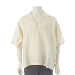 ザロウ ウール シルク リネン Wen Top スキッパーシャツ ブラウス 8169-W3040 オフホワイト XS【中古】のサムネイル