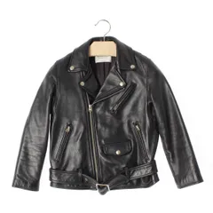 ビューティフルピープル 羊革 レザー ダブル ライダースジャケット アウター 1000402411 ブラック 130【中古】