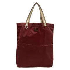 Anya Hindmarch(アニヤハインドマーチ) トートバッグ - ボルドー×ベージュ×アイボリー