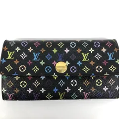 【中古】LOUIS VUITTON モノグラム・マルチカラー ポルトフォイユ・サラ M93747[66]