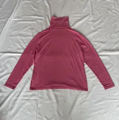 【221362】BURBERRY GOLF バーバリーゴルフ  ゴルフウェア　長袖Tシャツ　ハイネック　ストレッチ　L  ・ ピンク