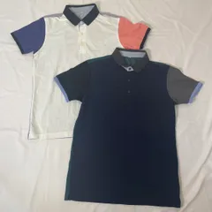 【221573】UNIQLO ユニクロ  半袖ポロシャツ　2点セット　コットン・ポリ混　カラフル　カジュアル メンズ  ・ マルチカラー