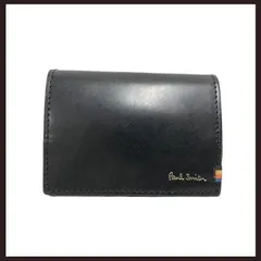 新品未使用　Paul Smith (ポールスミス)　ストライプステッチタブ 　小銭入れ　ブラック