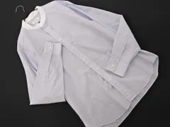 BEAUTY & YOUTH ビューティ&ユース ユナイテッドアローズ ストライプ バンドカラー シャツ sizeS/白ｘ青 ■◇ レディース