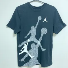 【222014】NIKE ナイキ  半袖Tシャツ　ジョーダン　コットン100％　イラストプリント　M メンズ  ・ ブラック