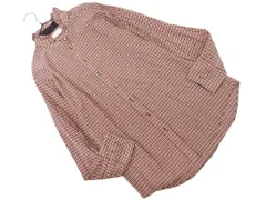 UNIQLO INES DE LA FRESSANGE ユニクロ イネス フリル ガンクラブチェック ブラウス シャツ sizeL/白ｘ黒x赤 ■◇ レディース