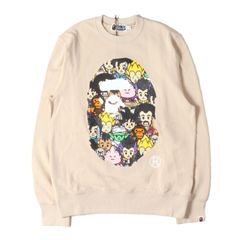 [신품] A BATHING APE A 베이싱 에이프 스웨트 베이지 사이즈 : M |