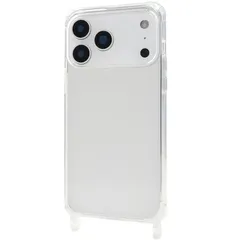 【新品】 [PLATA] iPhone17ProMax対応 スマホショルダー ショルダー 用 TPU クリアケース 背面ケース リング型 ストラップホール付き 可愛い おしゃれ 透明 【 クリア 】