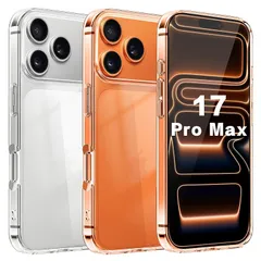 【新品】 【Blxnyt】iPhone 17 Pro Max ケース クリア MIL規格取得 衝撃吸収 耐衝撃 PC背面 + TPUバンパー 2重構造 軽薄 黄変抑制 ワイヤレス充電対応 アイフォン 17 プロ マックス 透明 スマホケース 保護カバー (6.