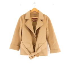 新品 AMACA アマカ【雑誌掲載】リバーロングコート38 ブラウン88000円