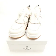未使用 LANVIN en Bleu ランバンオンブルー プラットフォームジップアップスニーカー スニーカー 24 厚底 レディース AM8180 